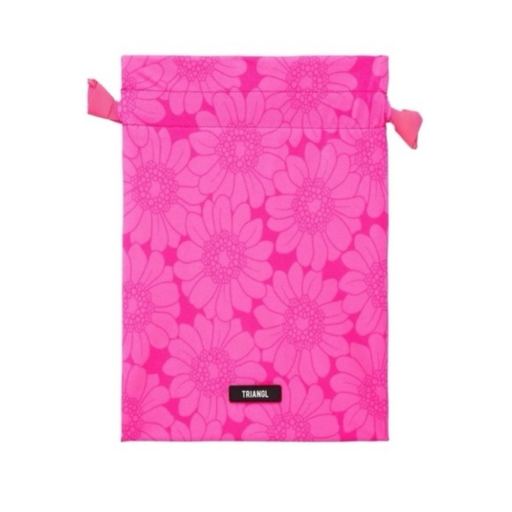 Triangl Pitaya Floral Drawstring Bag for Swimsuits Bikinis Beach Travel Pouch